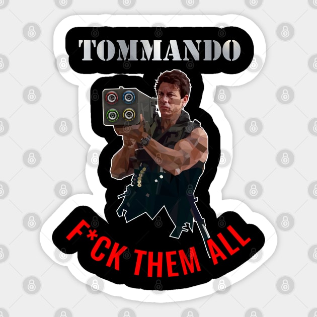 Tommando Sticker by throwback